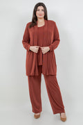Vikki Vi Classic Cinnamon Long Kimono Jacket
