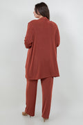 Vikki Vi Classic Cinnamon Long Kimono Jacket