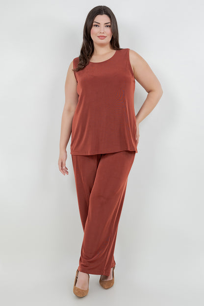 Pants Vikki Vi Classic Cinnamon Petite Pull-On Pants