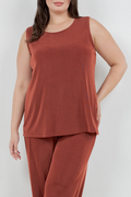 Tops Vikki Vi Classic Cinnamon Tank