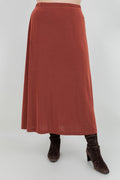 Vikki Vi Classic Cinnamon Maxi Skirt