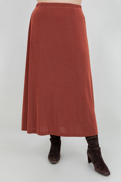 Skirts Vikki Vi Classic Cinnamon A-Line Maxi Skirt