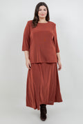 Vikki Vi Classic Cinnamon 3/4 Sleeve Top