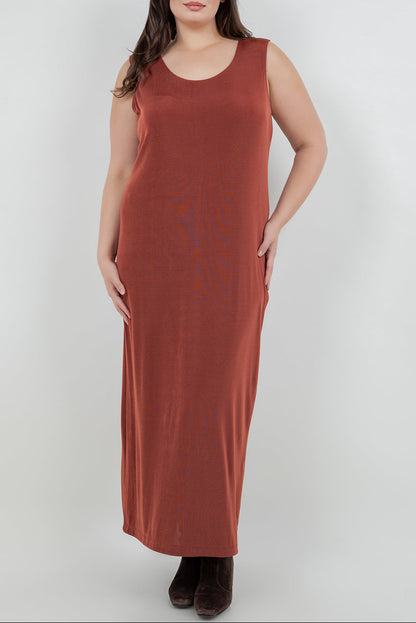 Dresses Vikki Vi Classic Cinnamon Maxi Tank Dress
