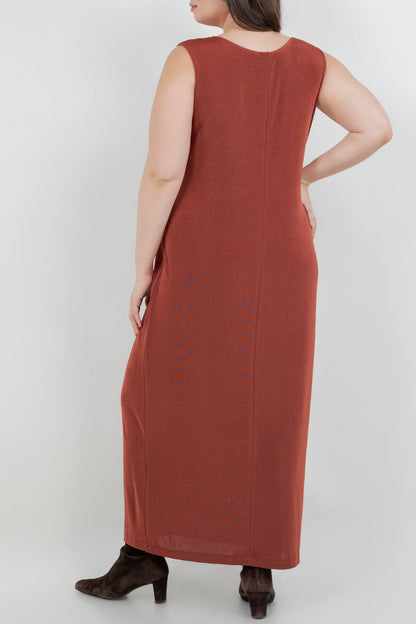 Dresses Vikki Vi Classic Cinnamon Maxi Tank Dress
