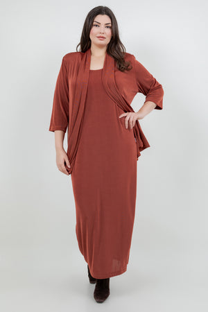 Vikki Vi Classic Cinnamon Maxi Tank Dress