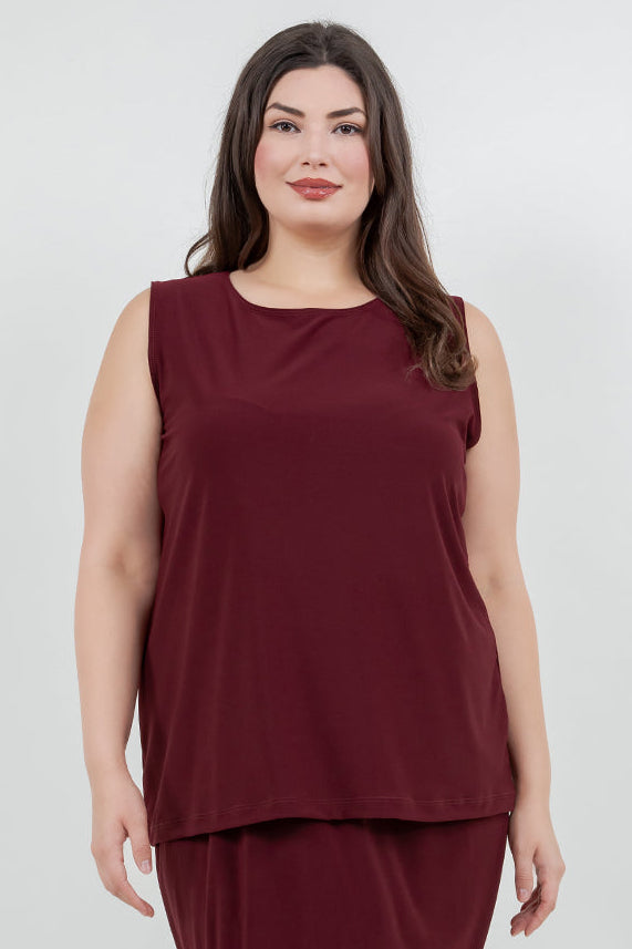 Vikki Vi Jersey Bordeaux Tank