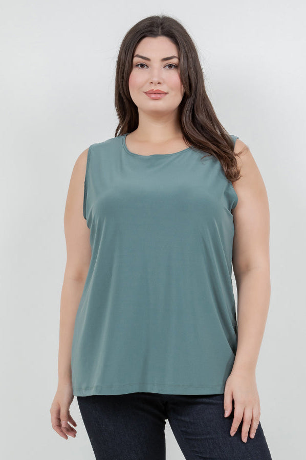 Tops Vikki Vi Jersey Sage Tank
