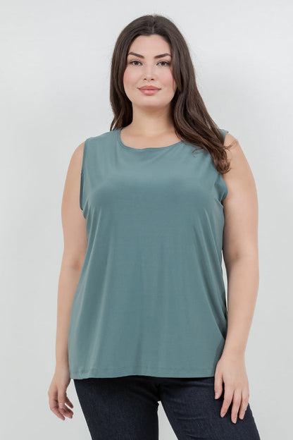 Tops Vikki Vi Jersey Sage Tank