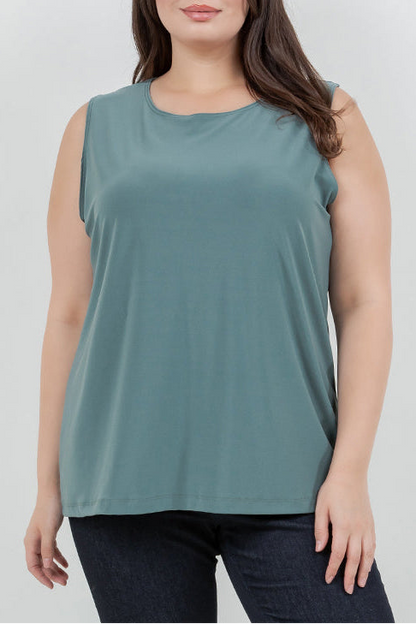 Tops Vikki Vi Jersey Sage Tank