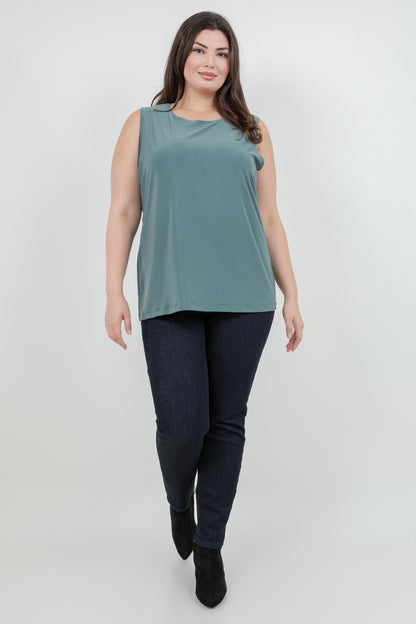 Tops Vikki Vi Jersey Sage Tank