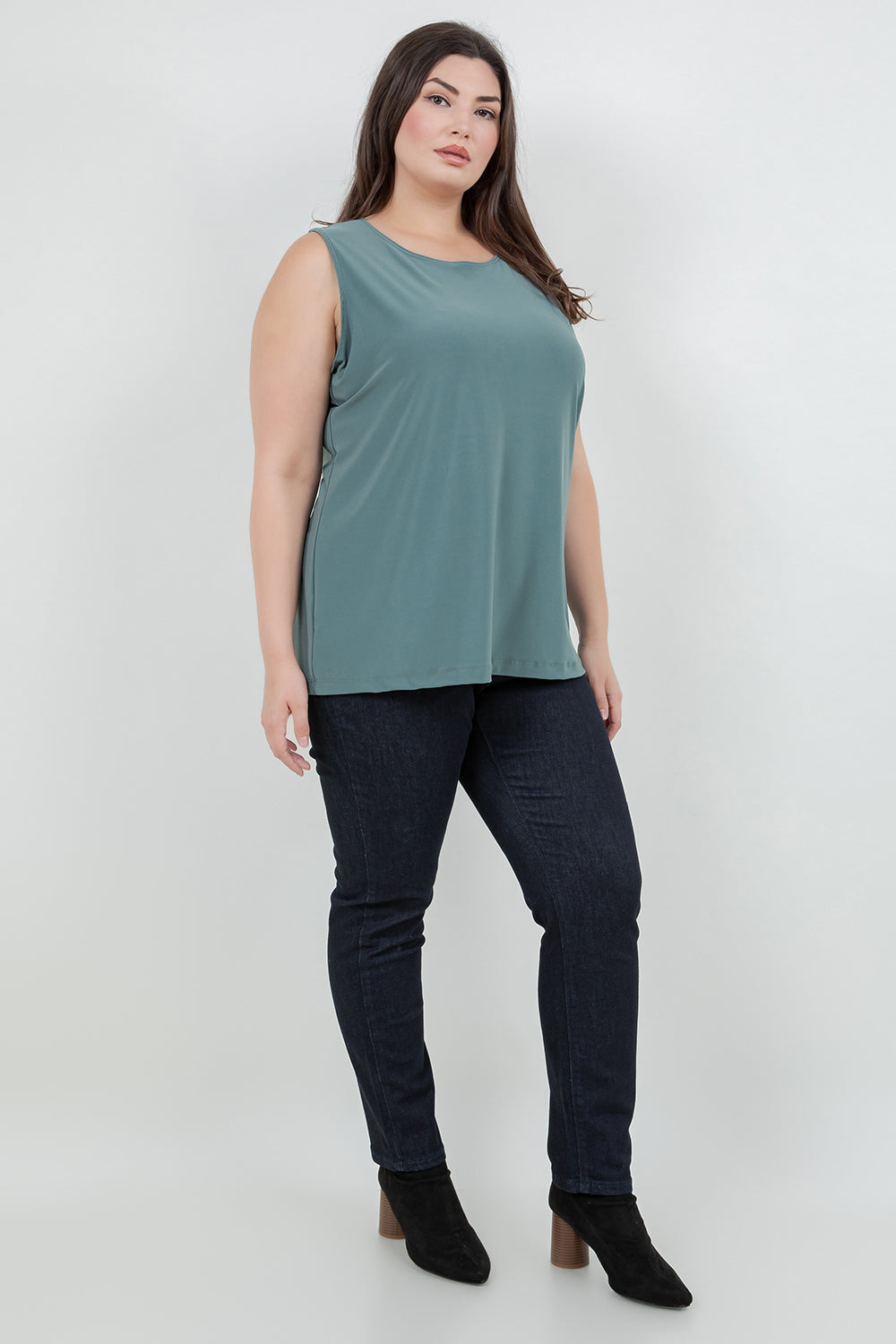 Tops Vikki Vi Jersey Sage Tank