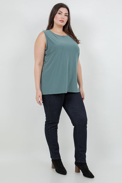 Tops Vikki Vi Jersey Sage Tank
