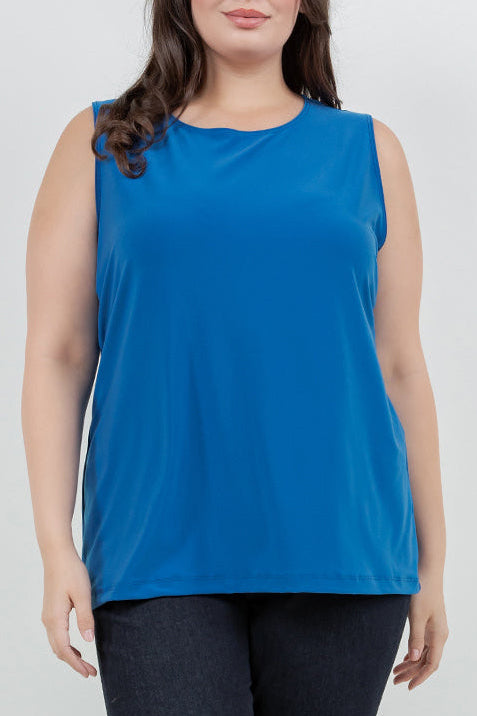 Tops Vikki Vi Jersey Azure Tank