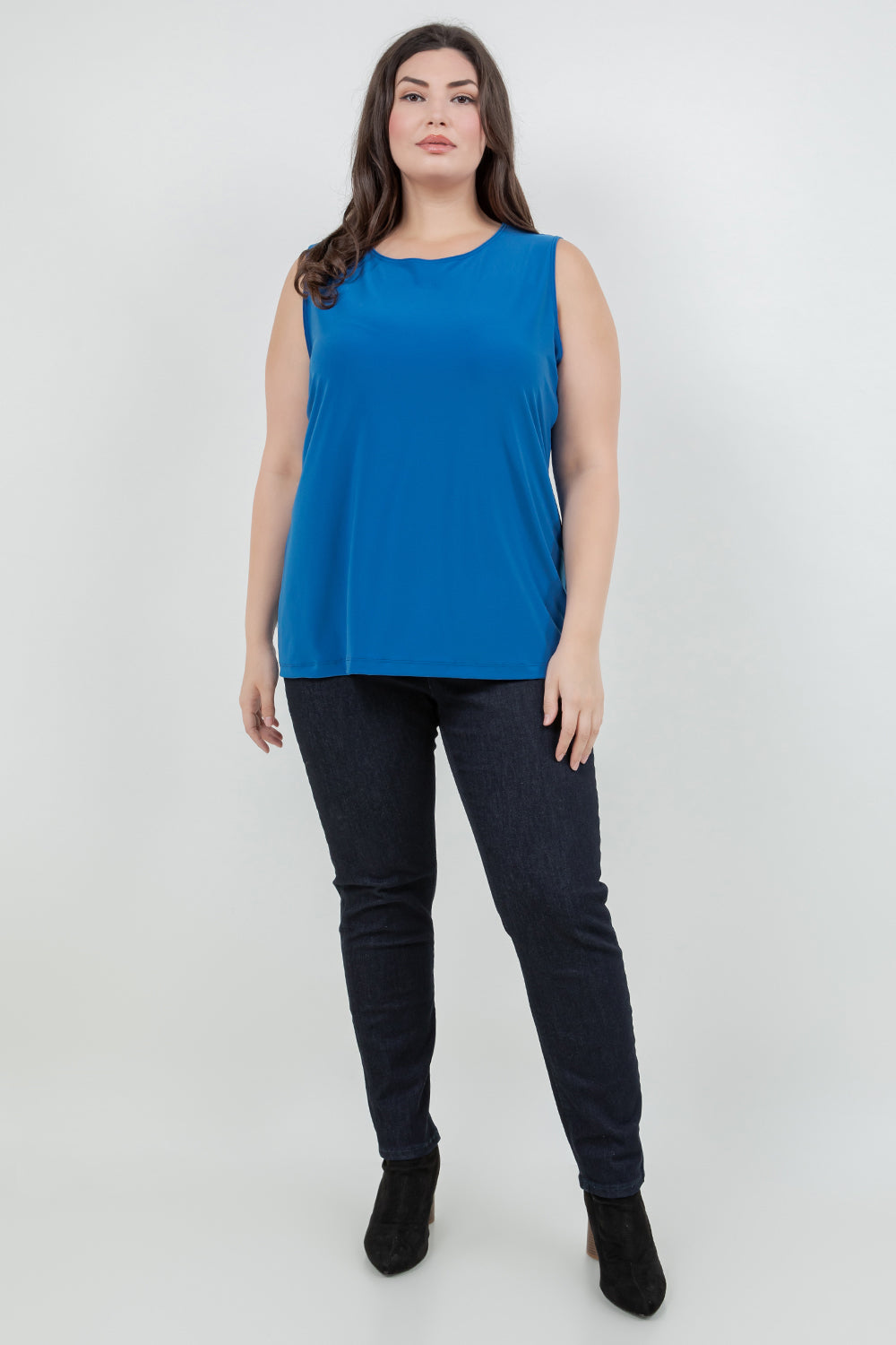 Tops Vikki Vi Jersey Azure Tank