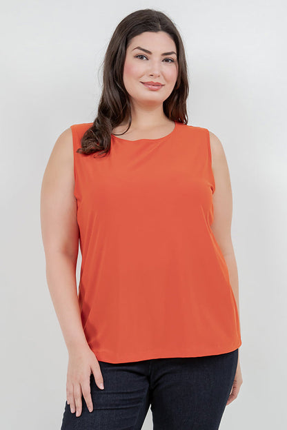 Tops Vikki Vi Jersey Persimmon Tank