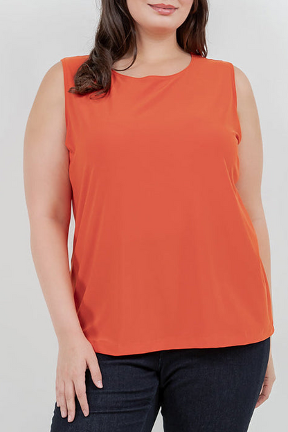 Tops Vikki Vi Jersey Persimmon Tank
