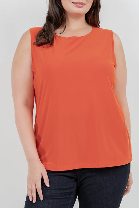 Tops Vikki Vi Jersey Persimmon Tank