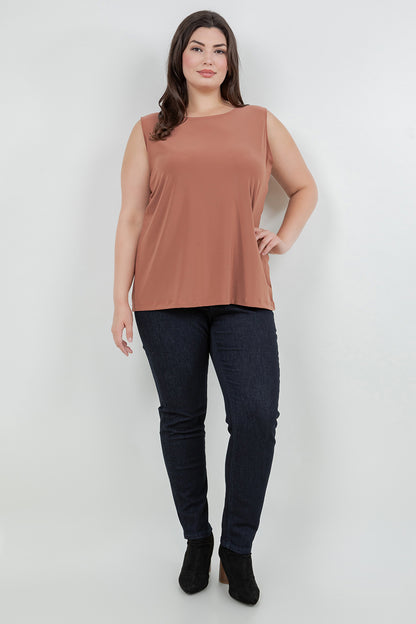 Tops Vikki Vi Jersey Clay Tank