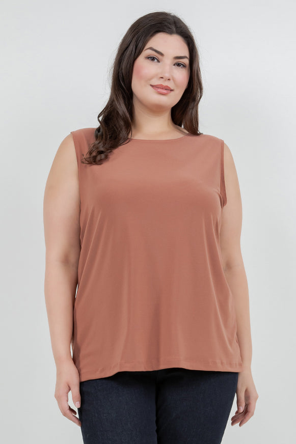 Tops Vikki Vi Jersey Clay Tank