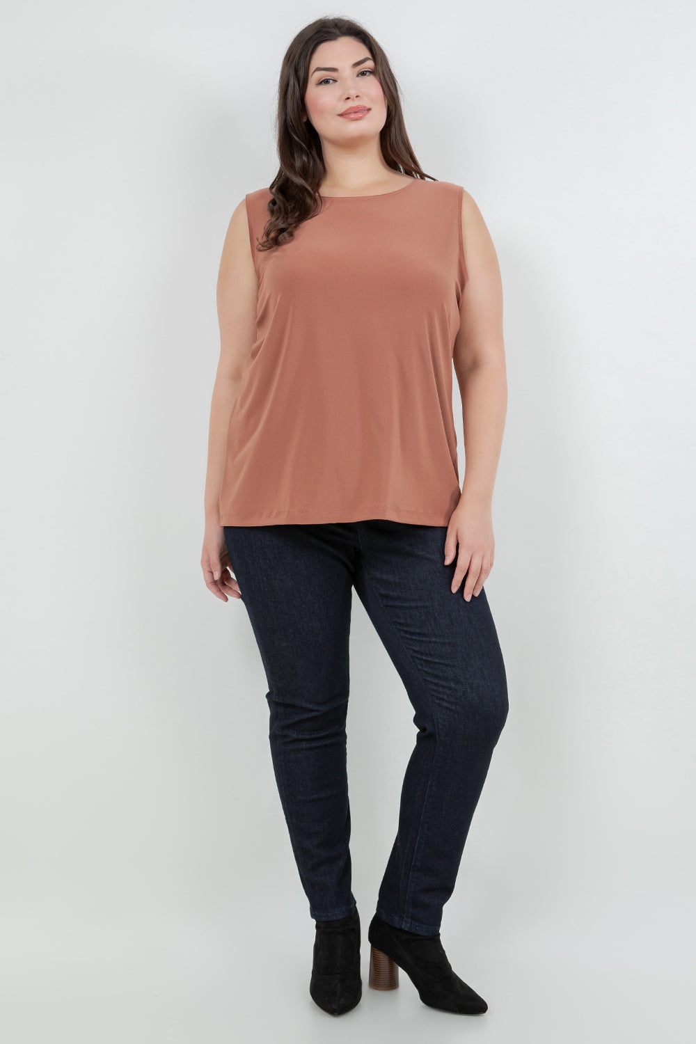 Tops Vikki Vi Jersey Clay Tank