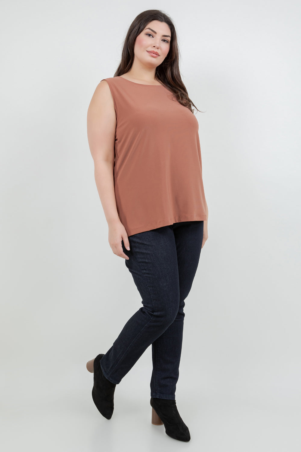 Tops Vikki Vi Jersey Clay Tank