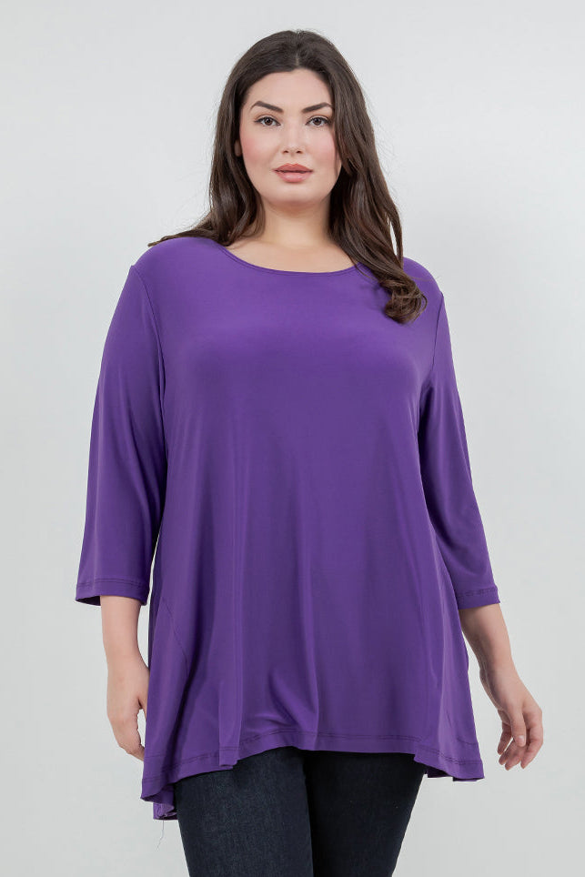 Tops Vikki Vi Jersey Iris Pocket Swing Tunic