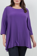 Tops Vikki Vi Jersey Iris 2 Pocket Swing Tunic
