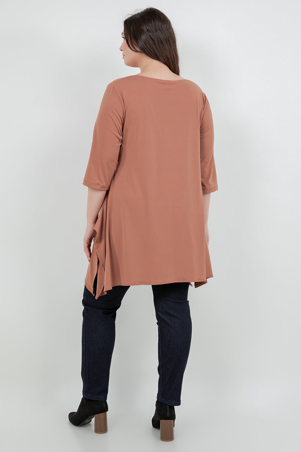 Tops Vikki Vi Jersey Clay Handkerchief Tunic