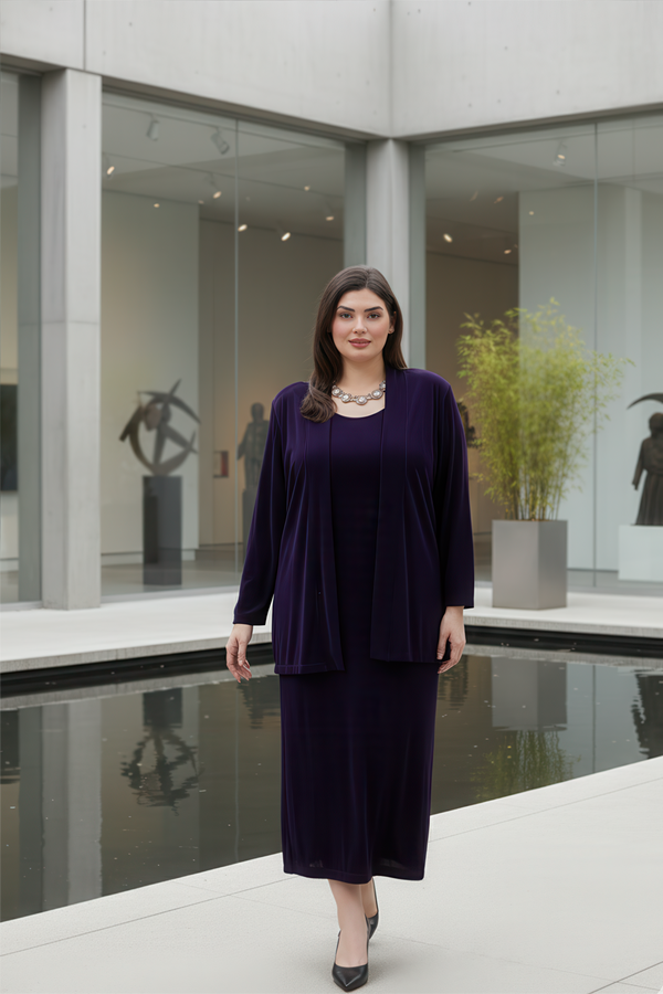 Vikki Vi Classic Black Plum Kimono Jacket