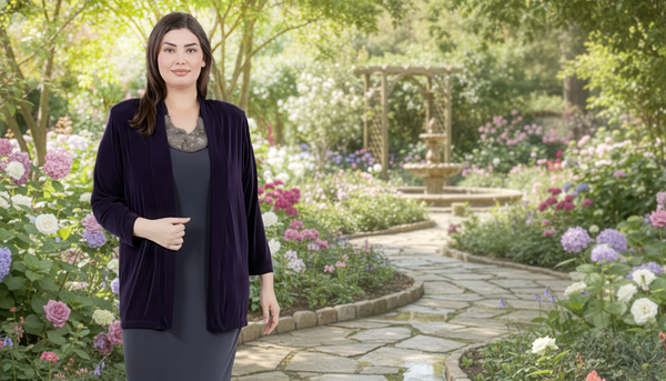 Vikki Vi Classic Black Plum Kimono Jacket