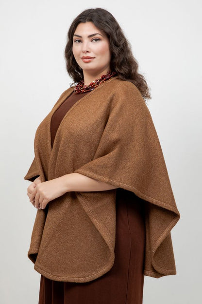 Karen Kane Camel Shawl Sweater