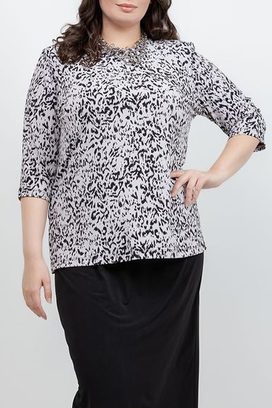 Tops Vikki Vi Jersey Dust Cheetah 3/4 Sleeve Top