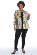 Vikki Vi Jersey Royal Medallion Kimono Jacket