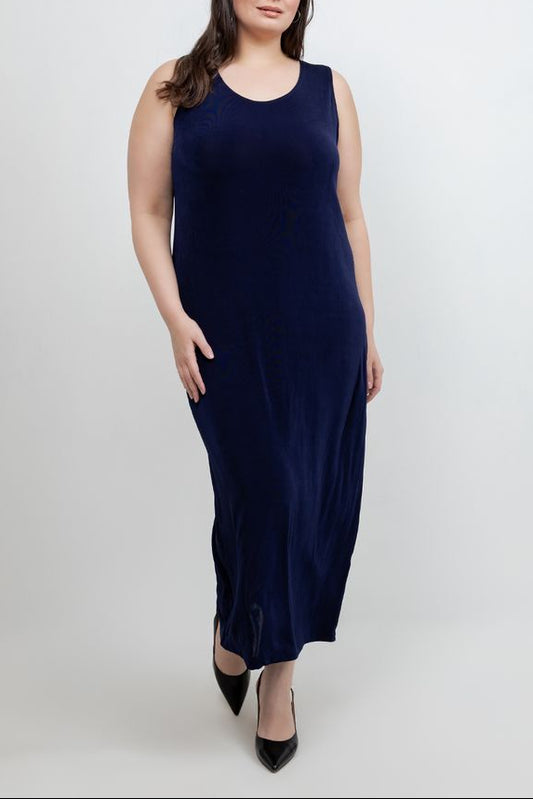 Dresses Vikki Vi Classic Navy Maxi Tank Dress