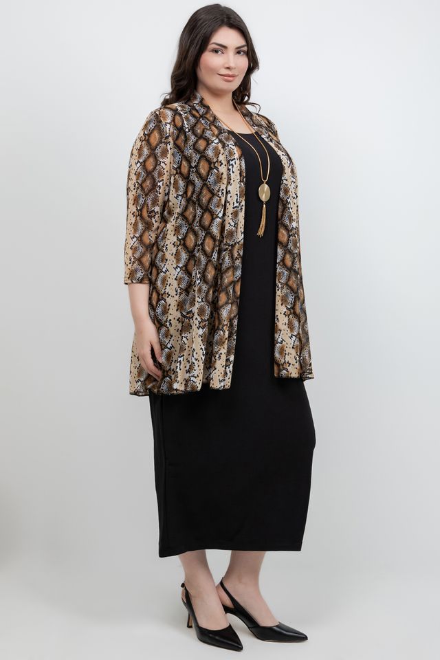 Jackets Mesh Animal Print Jacket