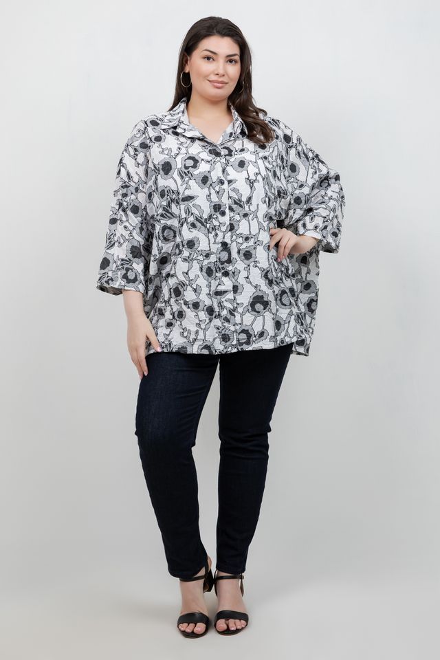 Tops Flower Big Shirt