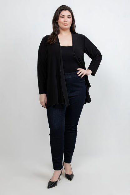 Jackets Vikki Vi Jersey Black Swing Cardigan