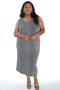Vikki Vi Jersey Salt &Pepper Maxi Tank Dress
