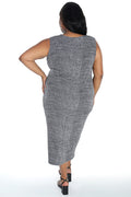 Vikki Vi Jersey Salt &Pepper Maxi Tank Dress