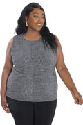 Vikki Vi Jersey Salt &Pepper Tank