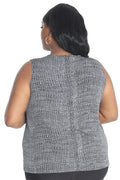 Vikki Vi Jersey Salt &Pepper Tank
