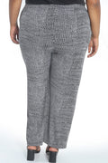 Vikki Vi Jersey Salt &Pepper Petite Pull-On Pant