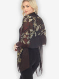 Big Lotus Dragonfly Silk Scarf