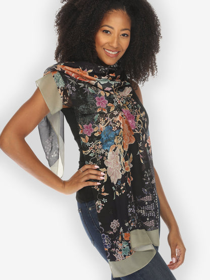 Scarf Queenly Radiant Charm Vintage Silk Scarf