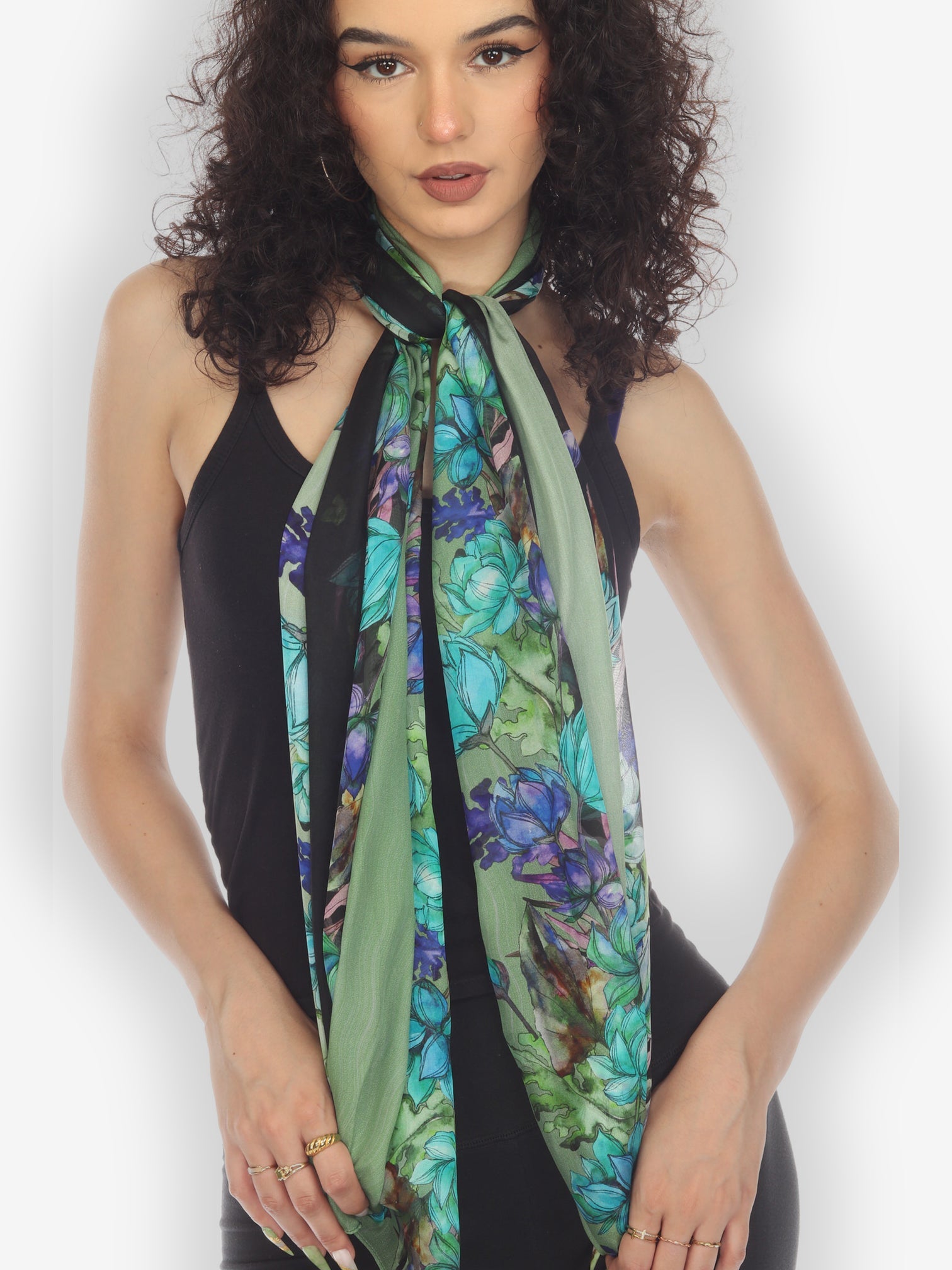 Scarf Lotus Sunny Breeze Silk Scarf