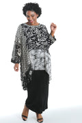 Sterling Black And White Whisper Top