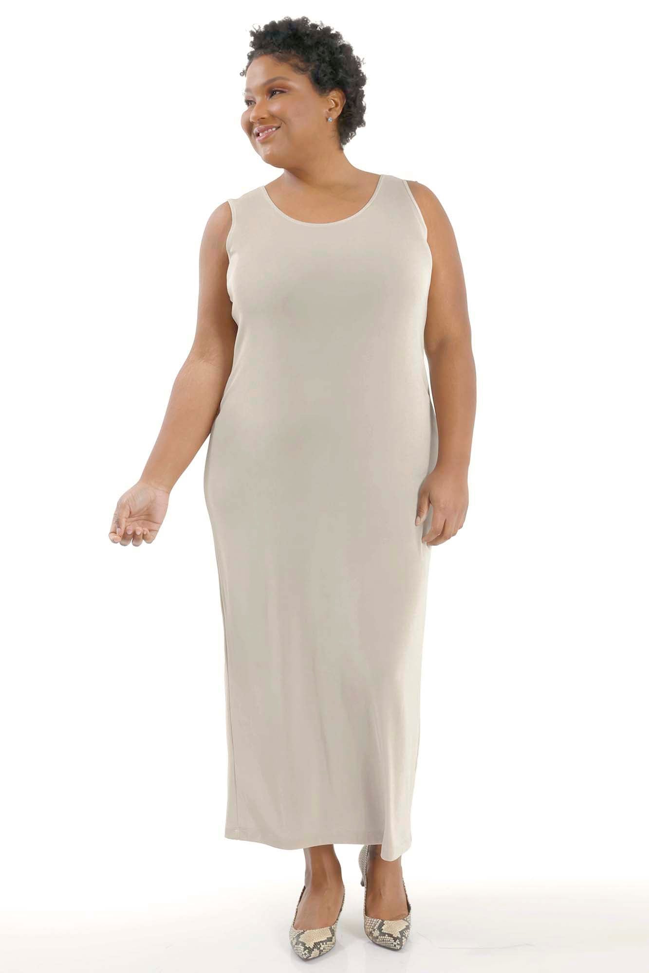 Dresses Vikki Vi Classic Sand Maxi Tank Dress