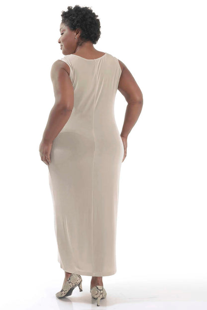 Dresses Vikki Vi Classic Sand Maxi Tank Dress
