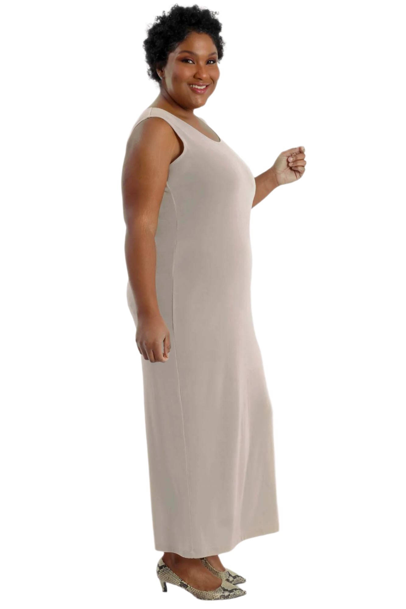 Dresses Vikki Vi Classic Sand Maxi Tank Dress